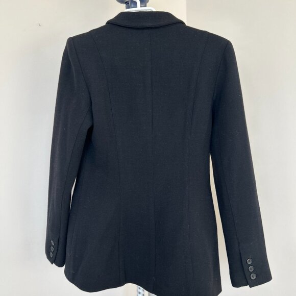 Smythe Black Wool and Silk Blazer Size US 10 - Picture 4 of 9